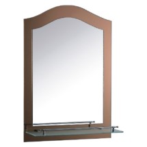 Зеркало для ванны с полкой Ledeme  L685 коричневое