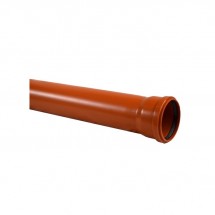 Труба ПВХ  рыжая ф 110х2 м. 3,2мм WM (4)