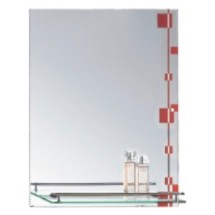 Зеркало для ванны с полкой Ledeme  L663 снято с производства красное
