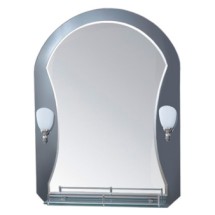 Зеркало для ванны со светильником Ledeme  L625 серое