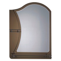 Зеркало для ванны с полкой Ledeme  L676-31 коричневое