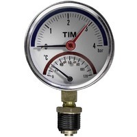 Термоманометр верт. ф1/2&quot;(4бар/120 гр.) TIM